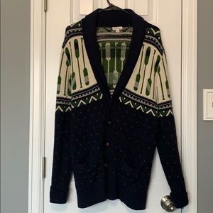 Men’s cardigan with boating details